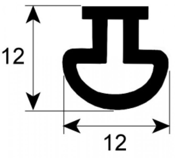 Уплотнитель дверной Д 2500мм