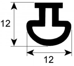 Уплотнитель дверной Д 2500мм