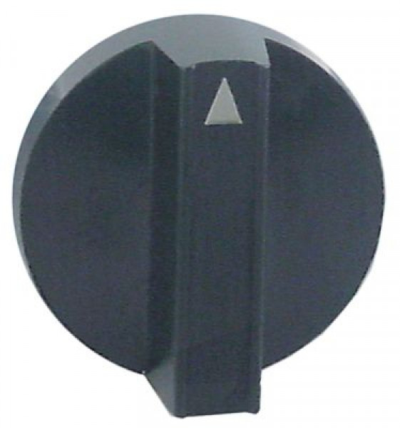 Рукоятка регулировочная нулевое обозначение ø 60мм ø ось 6x4,6мм срез снизу подходит для TECNO-MCM