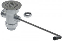 Клапан спускной внеш. ø 106мм резьба 2&quot; никелированная латунь  В 147мм Д 312мм