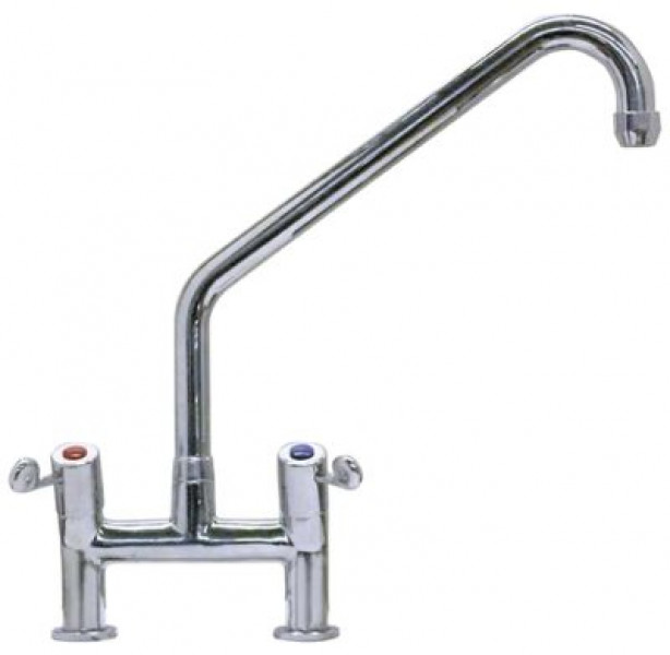 Кран-смеситель двухчастный GEV GASTROTOP PREMIUM арматура два отверстия верхняя керамическая часть