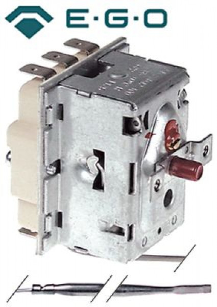 Термостат защитный темп. выкл. 285°C 3-полярн. 20А ø датчик 4мм Д датчик 128мм