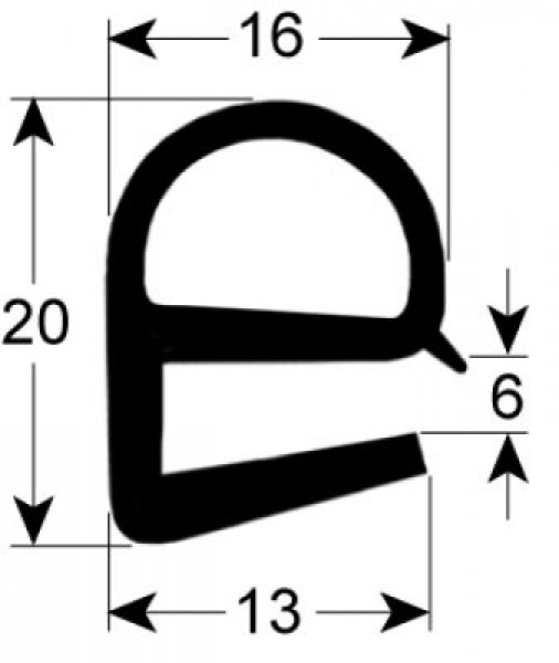 Уплотнитель дверной профиль 2227 набор подходит для BOURGEOIS обхат 2650мм