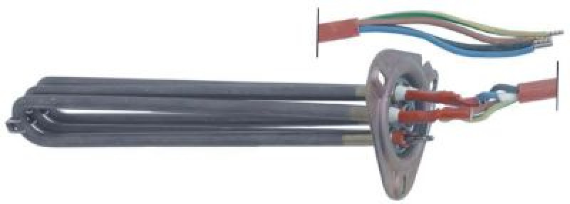 Элемент нагревательный  3500Вт 230В Д 265мм фланец с 3мя отверстиями с зазубриной