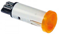 Лампочка сигнальная ø 14мм 230В жёлт. присоединение F2,8/F6,3