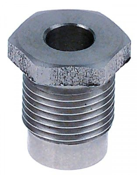Втулка резьба M12x1 внутр.ø 6мм Д 17мм