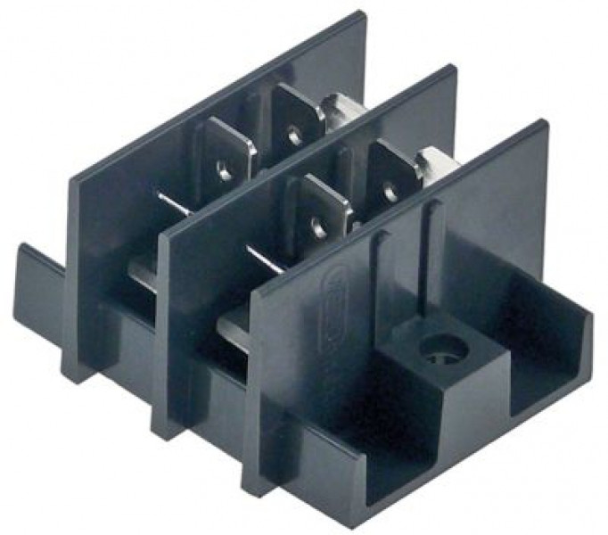Клемма присоединение F6,3/F6,3 2-полярн. терм.стой-сть 90°C макс. 450В макс. 20А