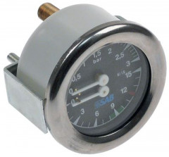Манометр присоединение сзади резьба 1/8&quot; ø 63мм диапазон давления 0-3 / 0-15бар
