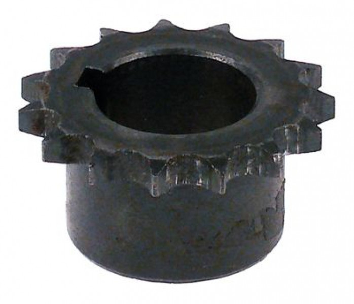 Звездочка цепная гнездо для оси ø 25мм зубчики 15 деление 3/8" DIN/ISO 06 B-1