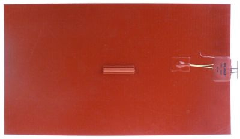 Пластина нагревательная 400Вт 230В Д 480мм силикон длина провода 500мм Ш 280мм