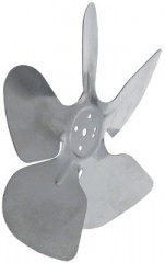 Крыльчатка вентилятора алюминий  ø 200мм Ш 38мм крепление для крыльчатки 254мм всасывающ.