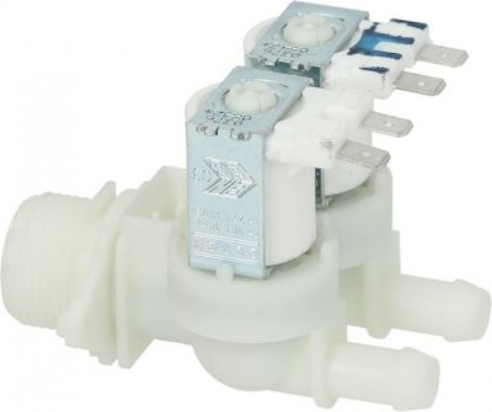 Клапан электромагнитный двойн. прямой пластмасса темп. макс. 90°C вход 3/4" 220/240 В перем. тока