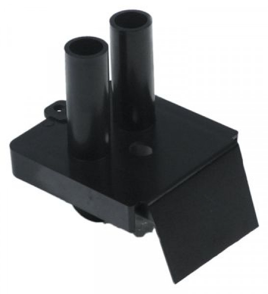 Крышка пластмасса ABS  В 92мм Д 100мм Ш 75мм ø отверстия 10мм с отверстием