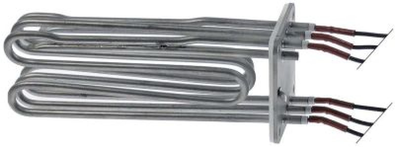 Элемент нагревательный  9000Вт 208В Д 205мм фланец с 4мя отверстиями присоединение кабель