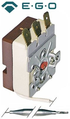 Термостат темп. выкл. 132°C темп. макс. 132°C 1-полярн. 1CO 16А ø датчик 6мм Д датчик 86мм