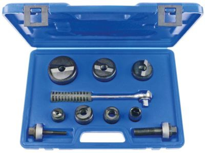 Набор для пробивки отверстий в металле 1/2", 3/4", 1", 1 1/4", 1 1/2", 2" из 10 частей