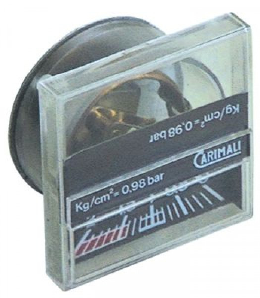 Манометр присоединение сзади резьба 1/8" ø 53мм маркировка  1,4-2,0 диапазон давления 0 до 2бар