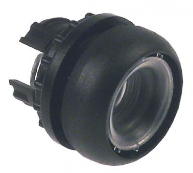 Выключатель нажимной кнопочный чёрн. нажим. - - без крышки кнопки монтажные размеры ø22 мм