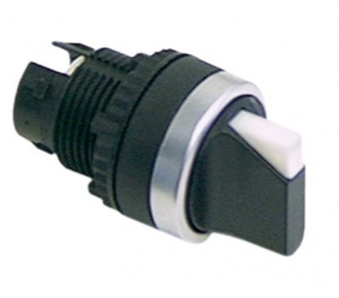 Выключатель-селектор чёрн. фиксирующ. монтажные размеры ø22 мм