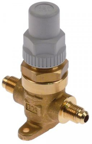 Клапан запорный присоединение 1/4" SAE пропускная способность 4m³/h 2х-канальн.