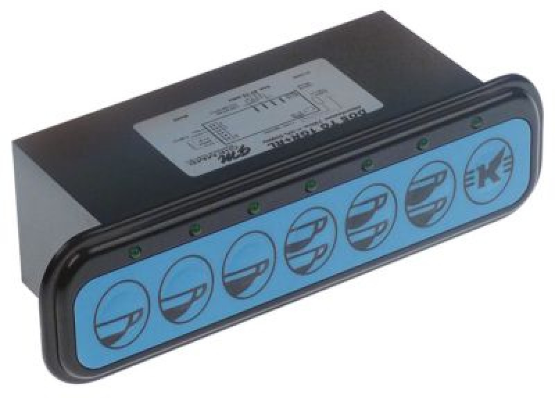 Блок клавиатуры 230В голуб. кнопки 7 тип DOS TG 1GR+RL