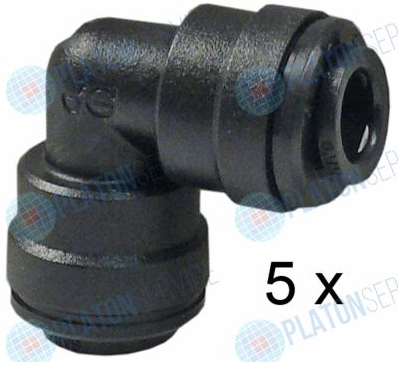 Фитинг угловой ?6F-?6F в комплекте 5 шт. Unox KRC1373A