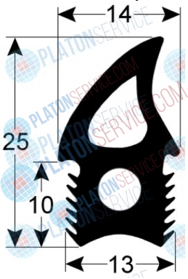 Уплотнение UNOX (3,09 м) для печей конвекционных электр. серий XBC, XVC, XB, XV