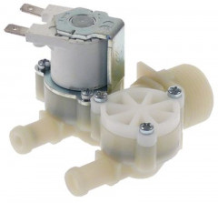 Клапан электромагнитный двойн. прямой пластмасса темп. макс. 90°C вход 3/4&quot; 24 В перем. тока