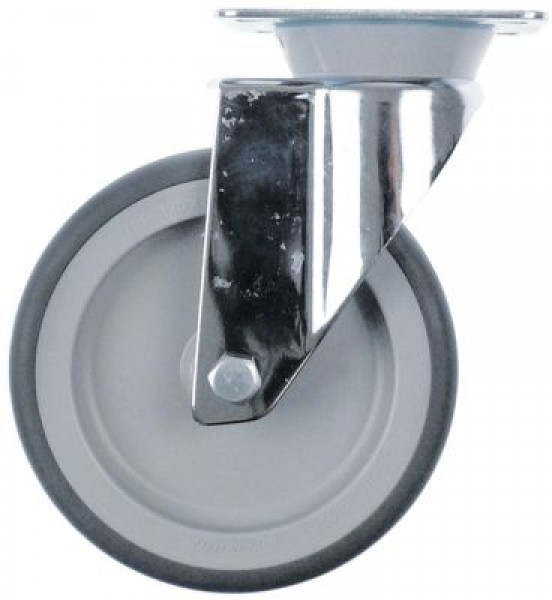 Ролик направляющий пластинчатое крепление  расст-ние меж. отвер-ми 50x70мм В 162мм ø 125мм