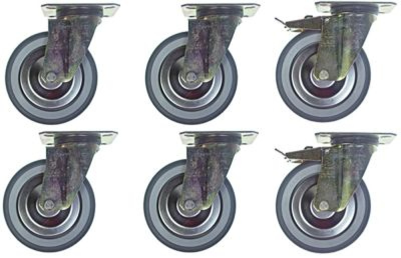 Набор роликов направляющих пластинчатое крепление  ø 125мм ширина колеса 32мм