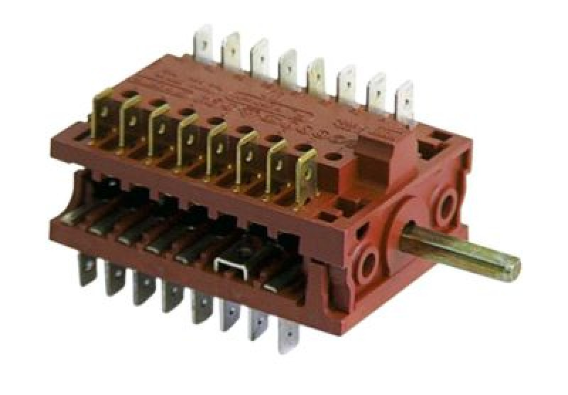 Выключатель кулачковый ø ось 6x4,6мм присоединение плоский штекер 4 положения включения