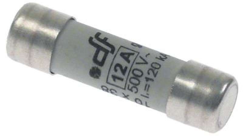 Предохранители слаботочные 12А безынерцион. номинальное напряжение 500В кол-во в уп-вке 1штук