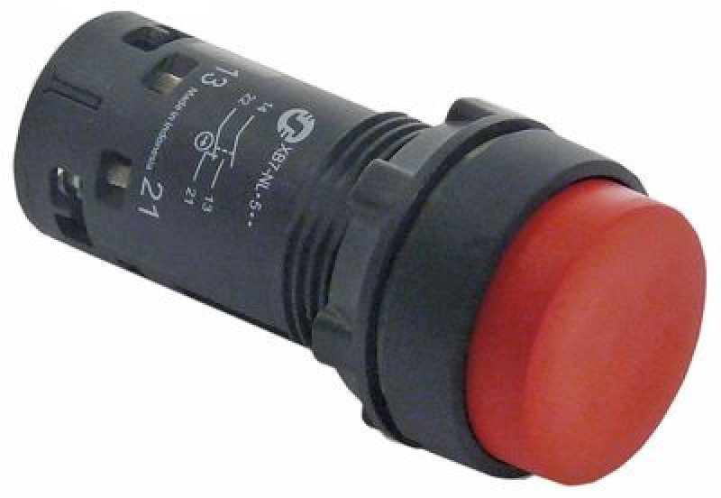 Выключатель нажимной кнопочный монтажные размеры ø22,3 мм красн. 1NC 250В