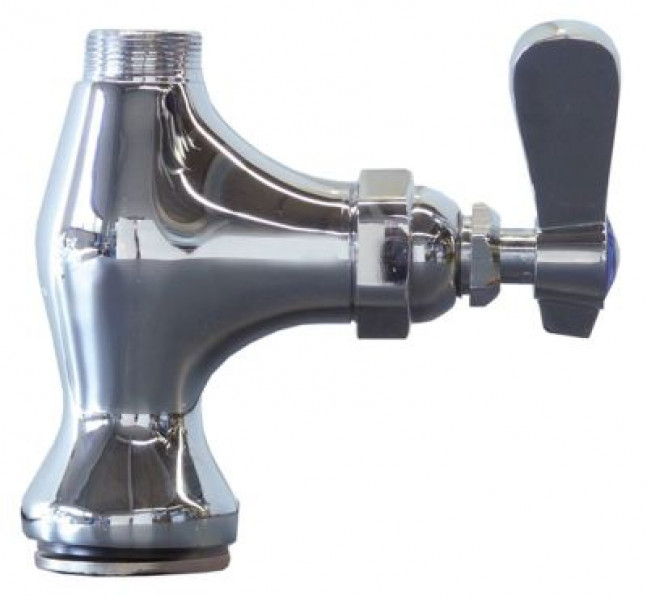 Вентиль настольный арматура одно отверстие без слива присоединение 1/2" длина соединения 60мм