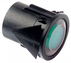 Выключатель кнопочный монтажные размеры ø38 мм зелён. 2NO/лампа 250В