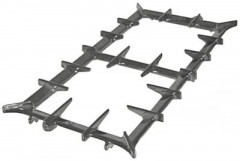 Решётка для плиты Д 640мм Ш 340мм горелки C-D