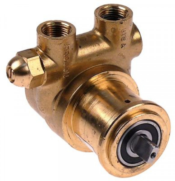 Головка насоса хомутовое соединение присоединение 3/8" NPT латунь Д 82мм с байпасом