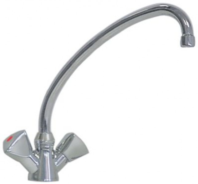 Кран-смеситель моноблочный GEV GASTROTOP CLASSIC арматура одно отверстие верхняя керамическая часть