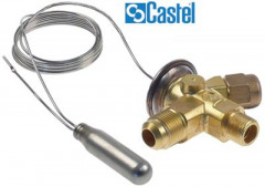 Вентиль расширительный угловой 90° вход 3/8&quot; SAE управл. термостатом тип 2220/4  - CASTEL