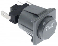 Выключатель нажимной кнопочный монтажные размеры 28,5x28,5 мм сер. 1CO 250В