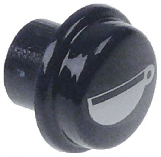 Клавиша  пластмасса ø 17мм голуб. 1 чашка большая кругл. SANREMO