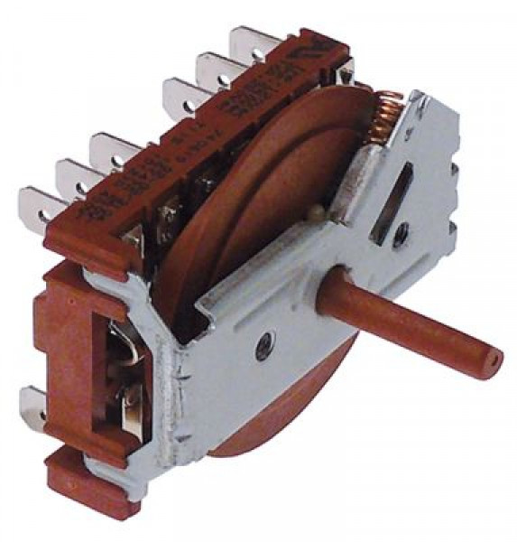 Выключатель кулачковый 16А последовательность включения 0-1 ø ось 6x4,6мм