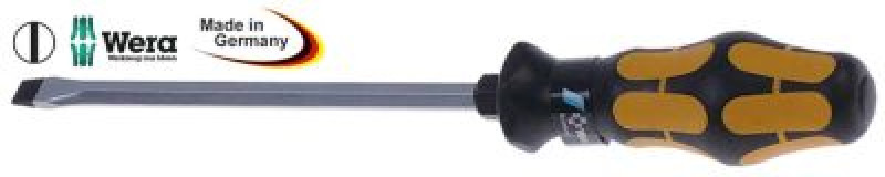 Отвёртка шлицевая силовая шлиц общая длина 287мм размер 1,6x10,0 мм длина лезвия 175мм