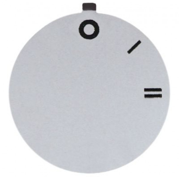 Маркировка регулировочной ручки переключатель 0-1-2 серебрист. внеш. ø 45мм