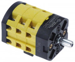 Выключатель поворотный 20А ø ось 8x7мм длина оси 19мм присоединение винтовое соединение