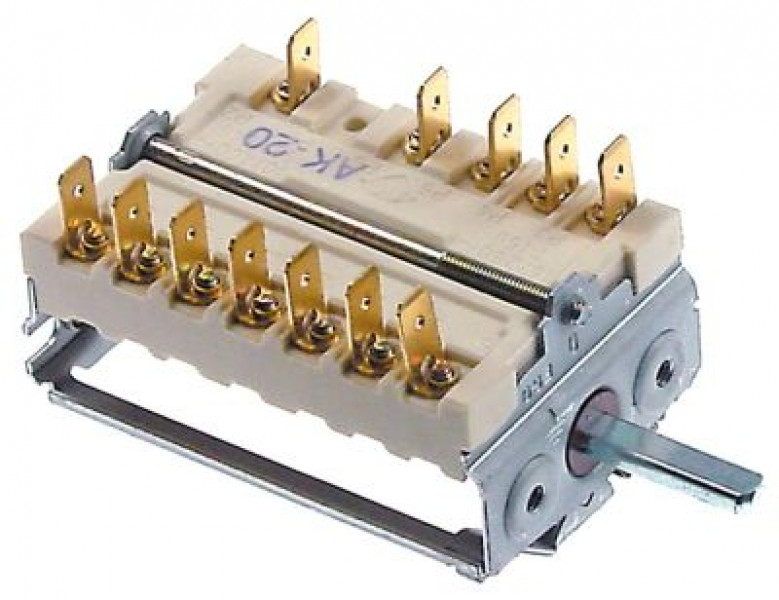 Переключатель выступающий 16А последовательность включения 0-1-2 ø ось 6x4,6мм