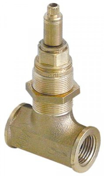 Клапан запорный 1/2" прямой общая длина 45мм присоединение 1/2" монтаж. поз-ция  -