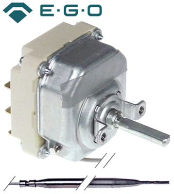 Термостат темп. макс. 190°C 3-полярн. 1CO/2NO 16А ø датчик 4мм Д датчик 157мм
