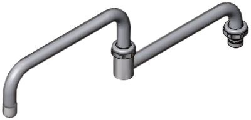 Кран U для воды Д 457мм с шарниром сборка T&S EU model высота слива 184мм