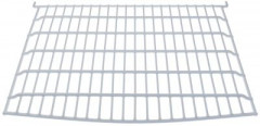 Решётка  Ш 430мм Г 390мм В 8мм сталь с пластиковым покрытием бел.